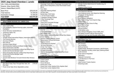 2025 Jeep Grand Cherokee L Laredo