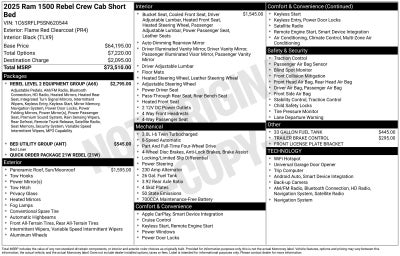 2025 RAM 1500 Rebel