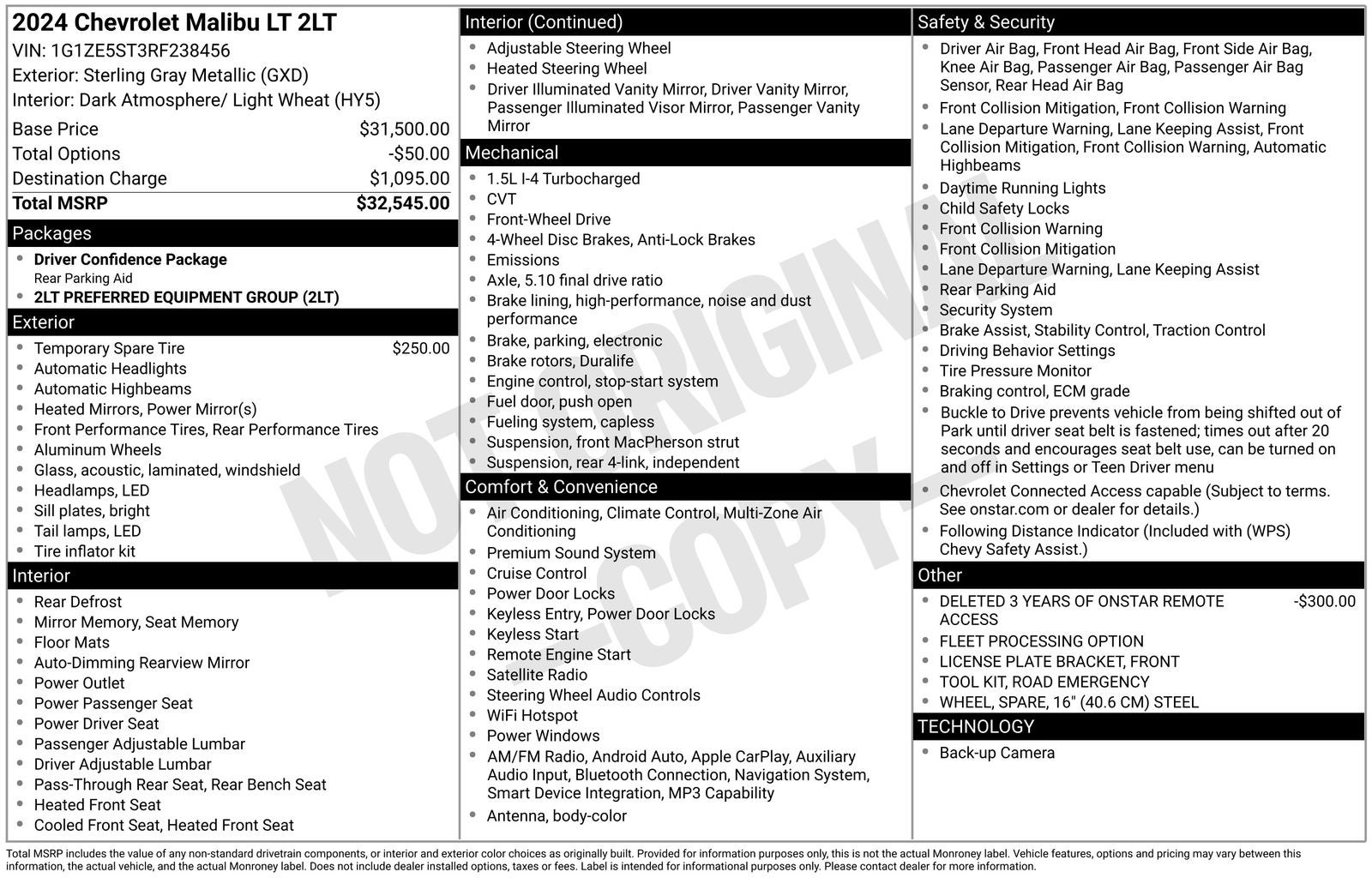 2024 Chevrolet Malibu LT 2LT