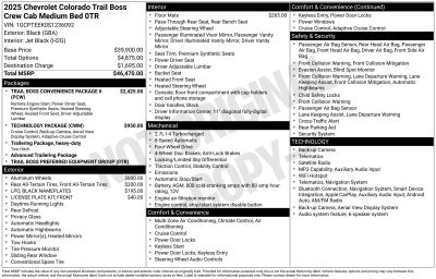 2025 Chevrolet Colorado Trail Boss