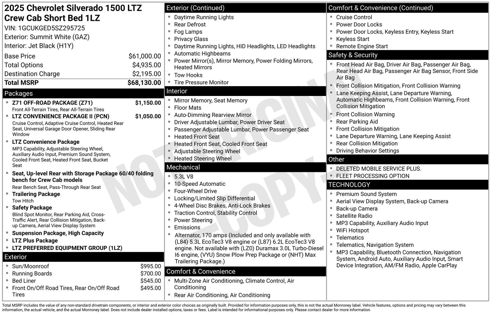 2025 Chevrolet Silverado 1500 LTZ