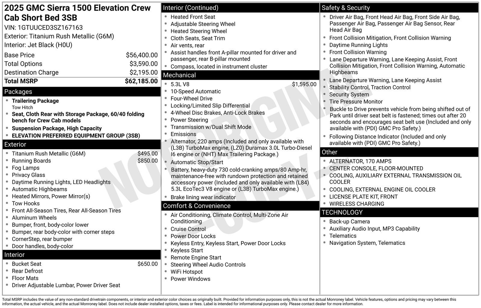 2025 GMC Sierra 1500 Elevation