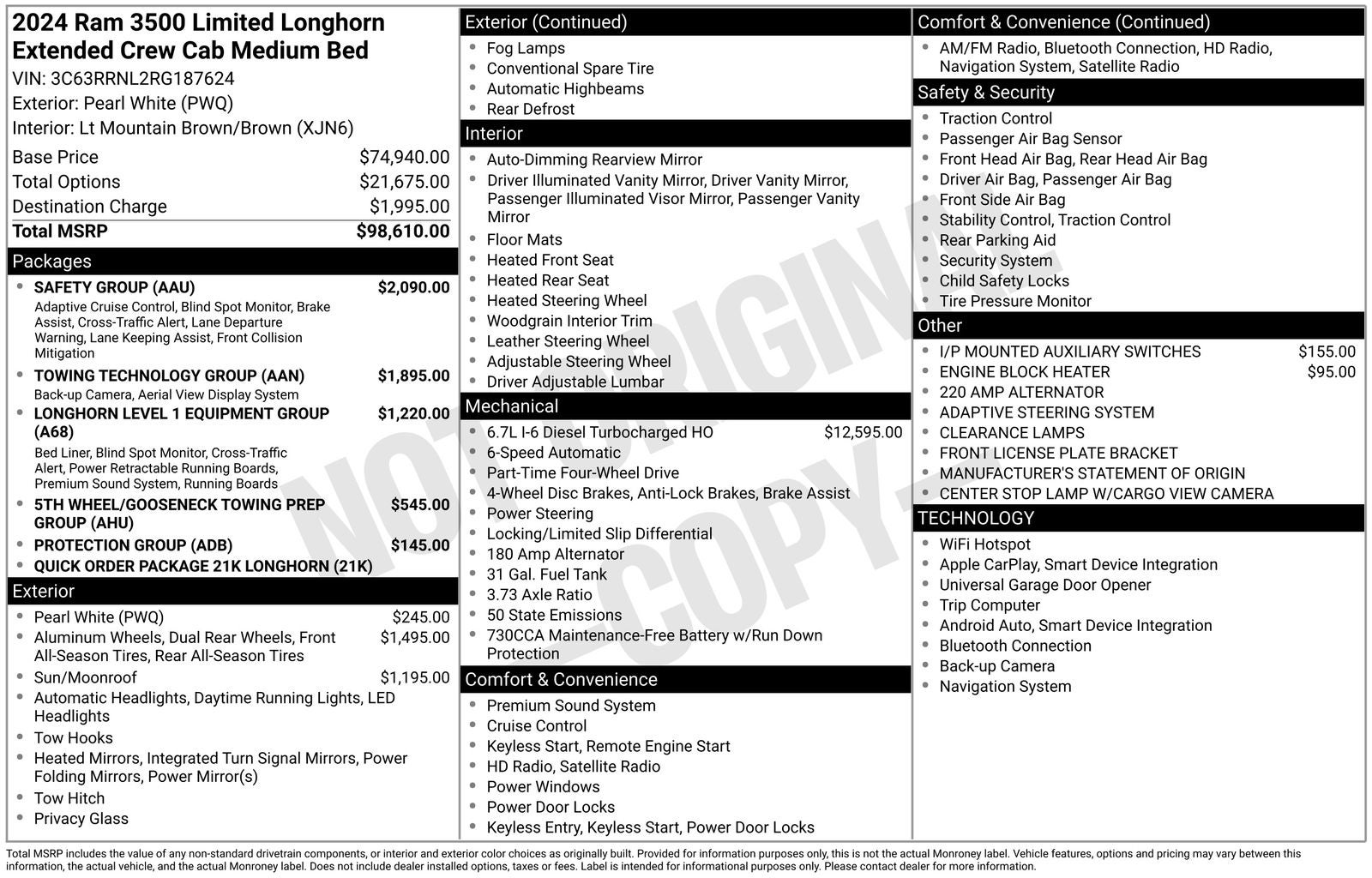 2024 RAM 3500 Limited Longhorn