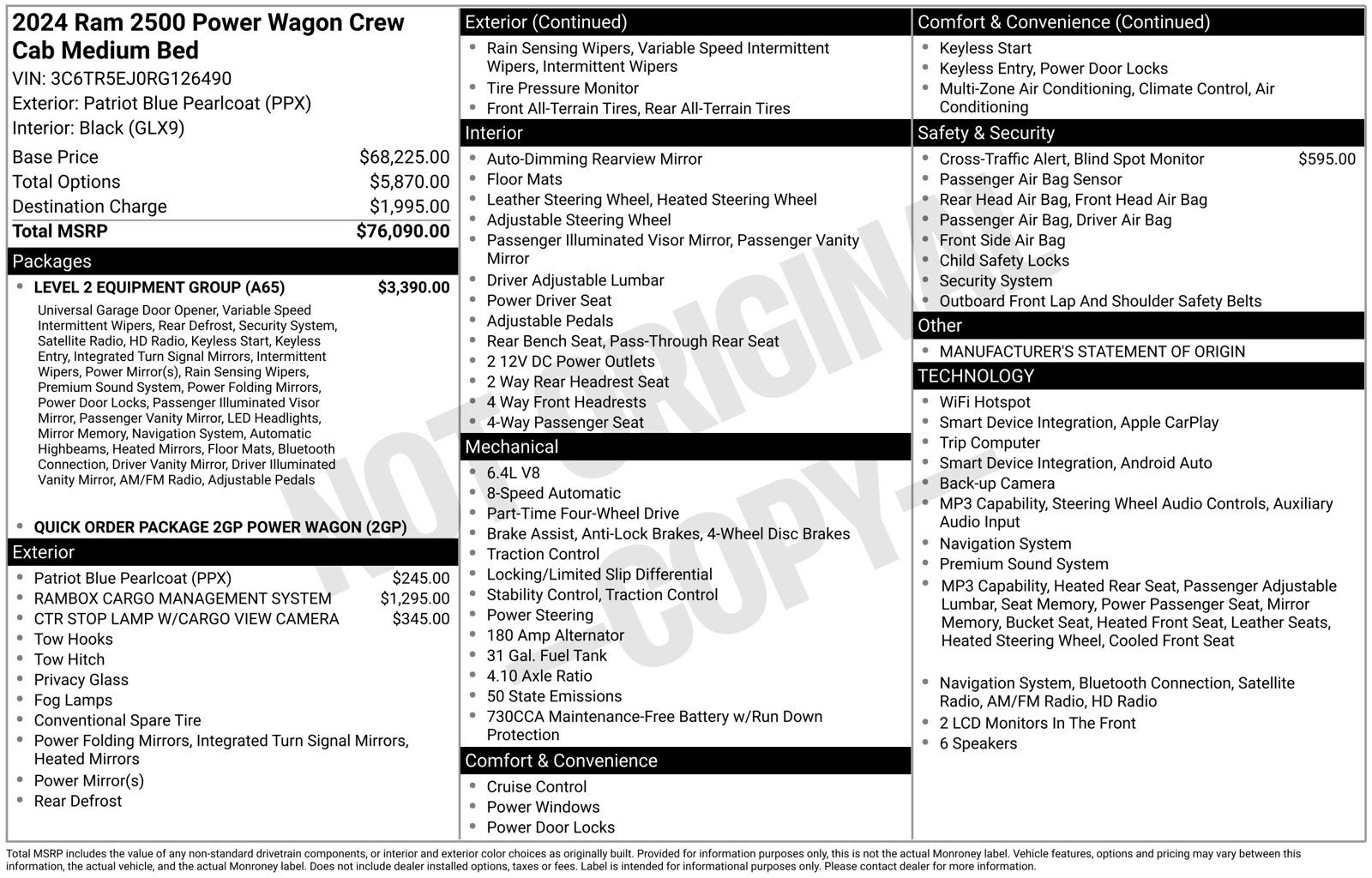 2024 RAM 2500 Power Wagon