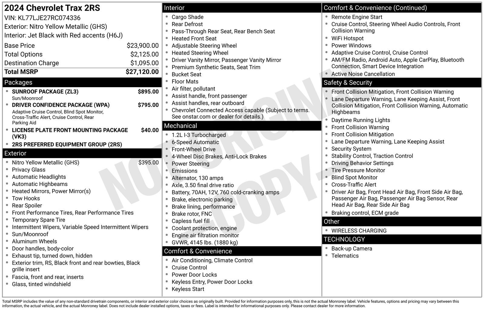 2024 Chevrolet Trax 2RS