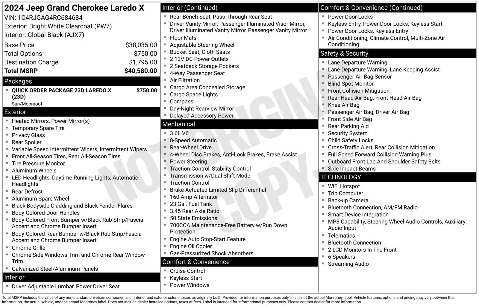 2024 Jeep Grand Cherokee Laredo X