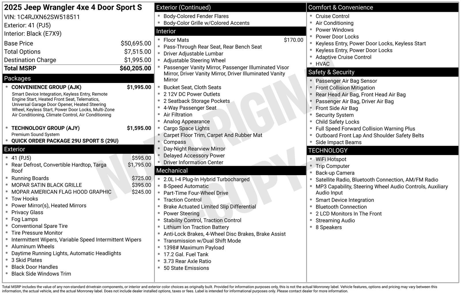 2025 Jeep Wrangler 4xe Sport S