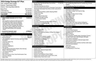 2024 Dodge Durango R/T Plus