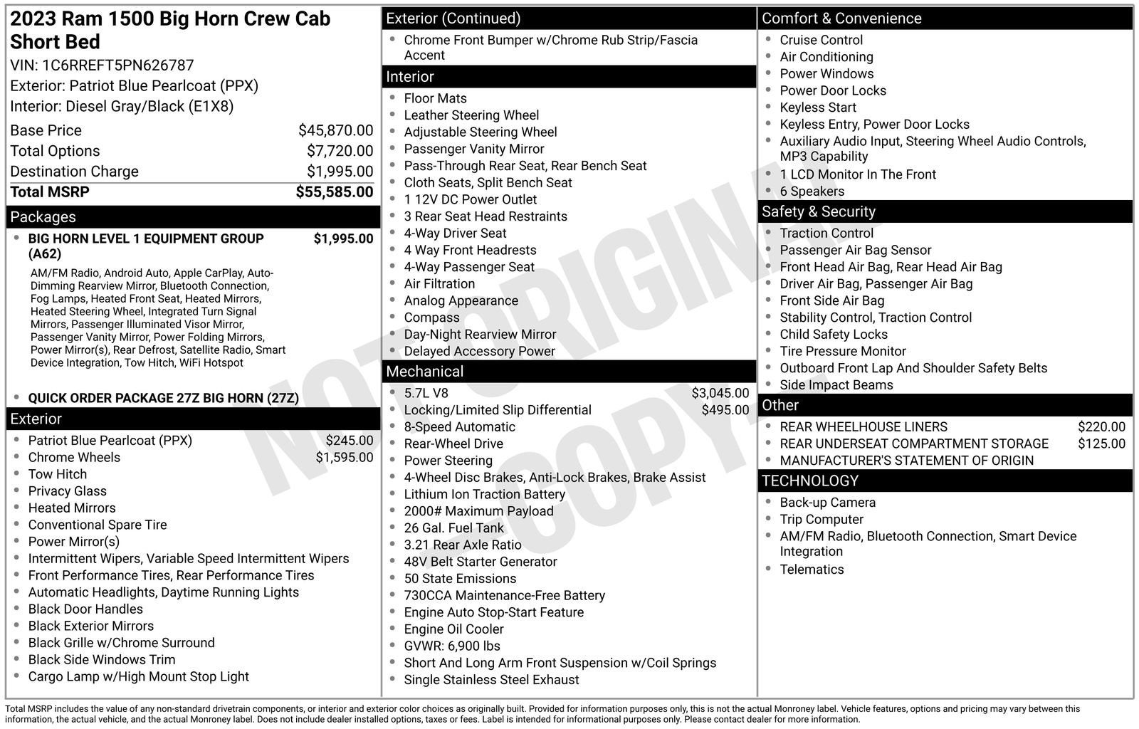 2023 RAM 1500 Big Horn