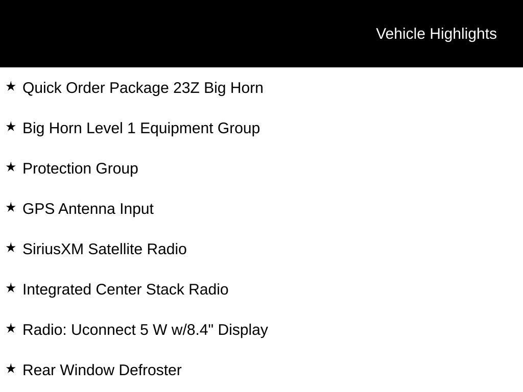 2023 RAM 1500 Big Horn