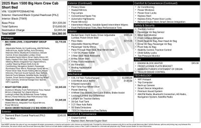 2025 RAM 1500 Big Horn