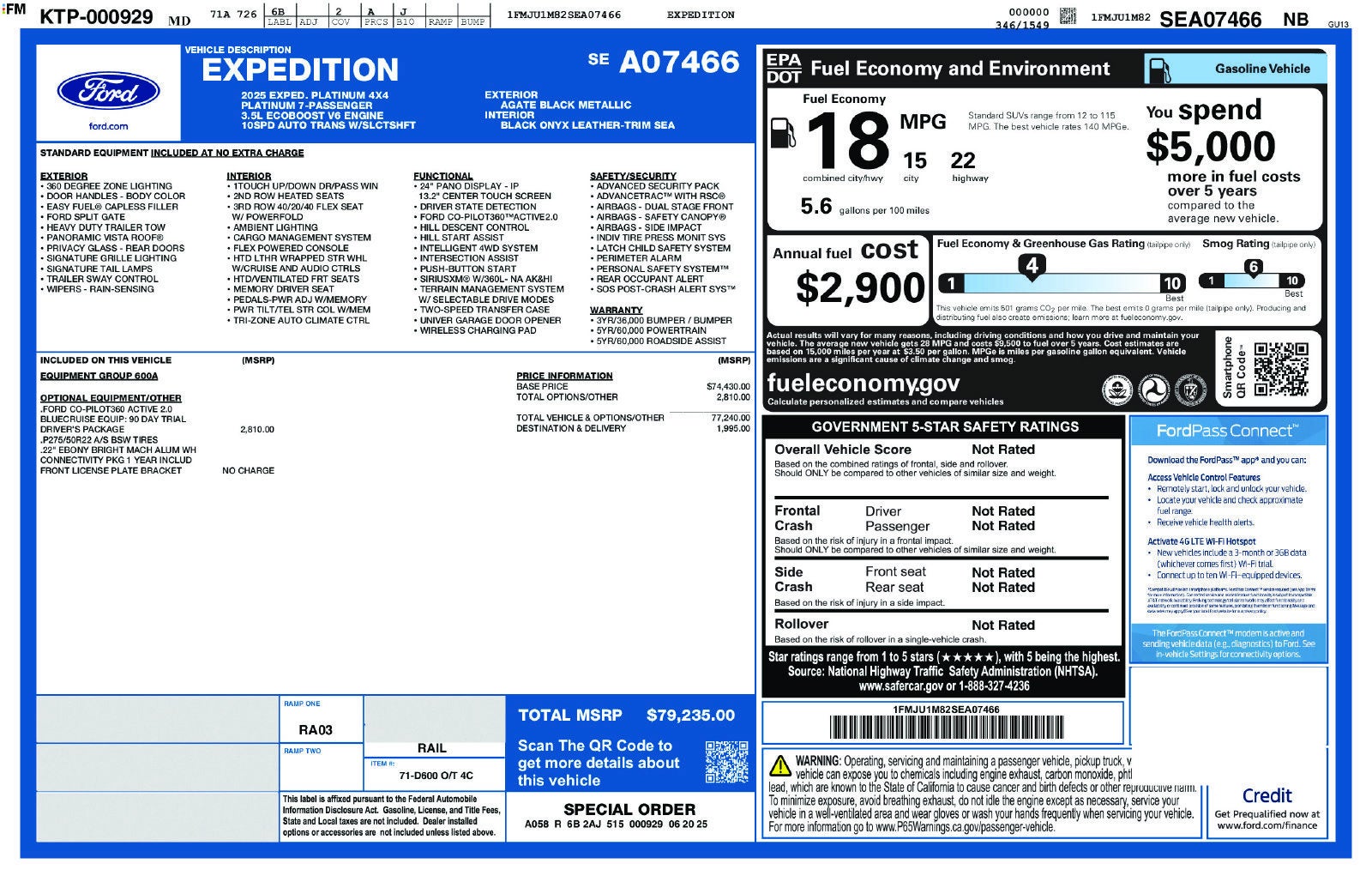 2025 Ford Expedition Platinum