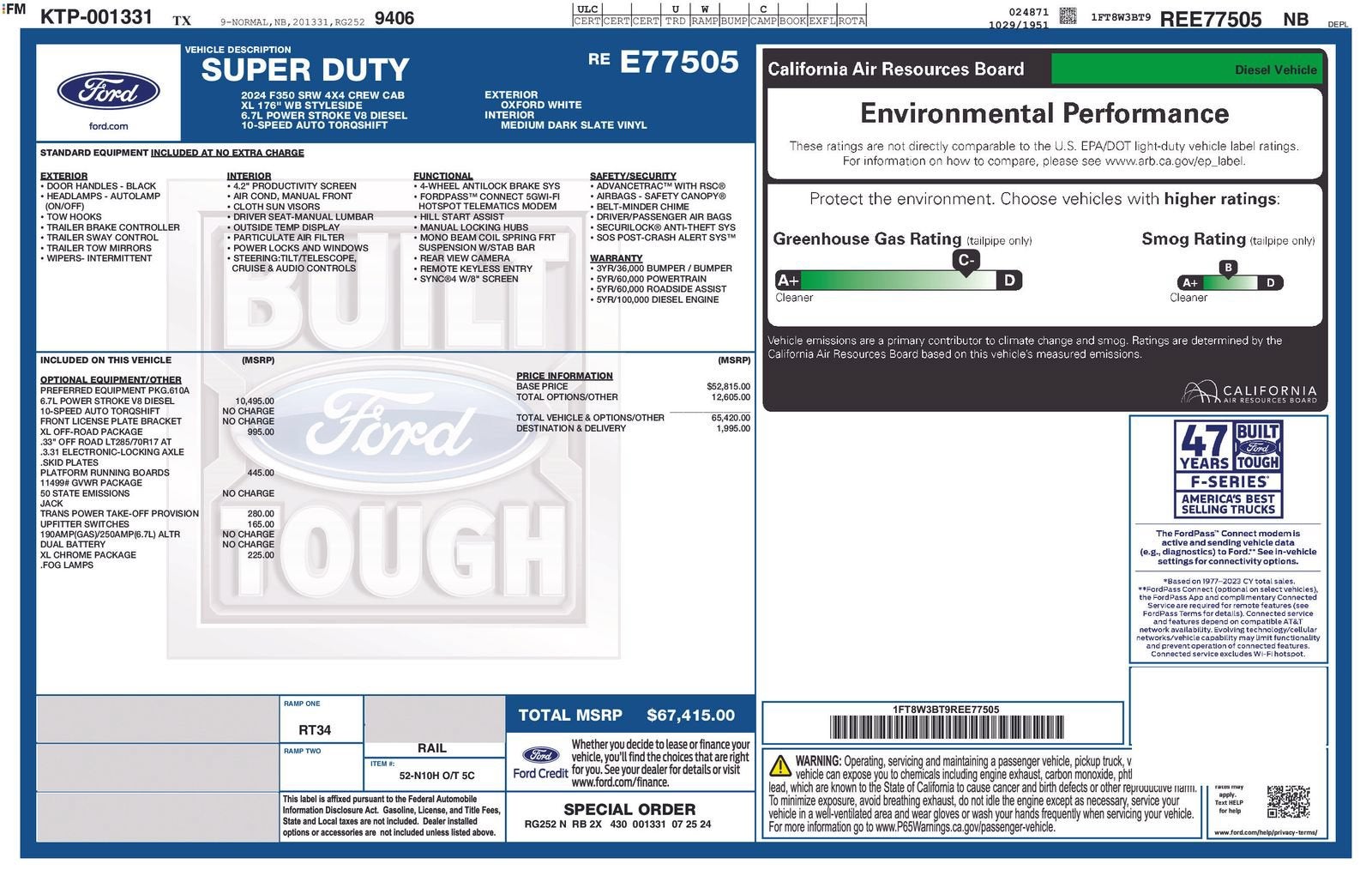 2024 Ford Super Duty F-350 SRW XL