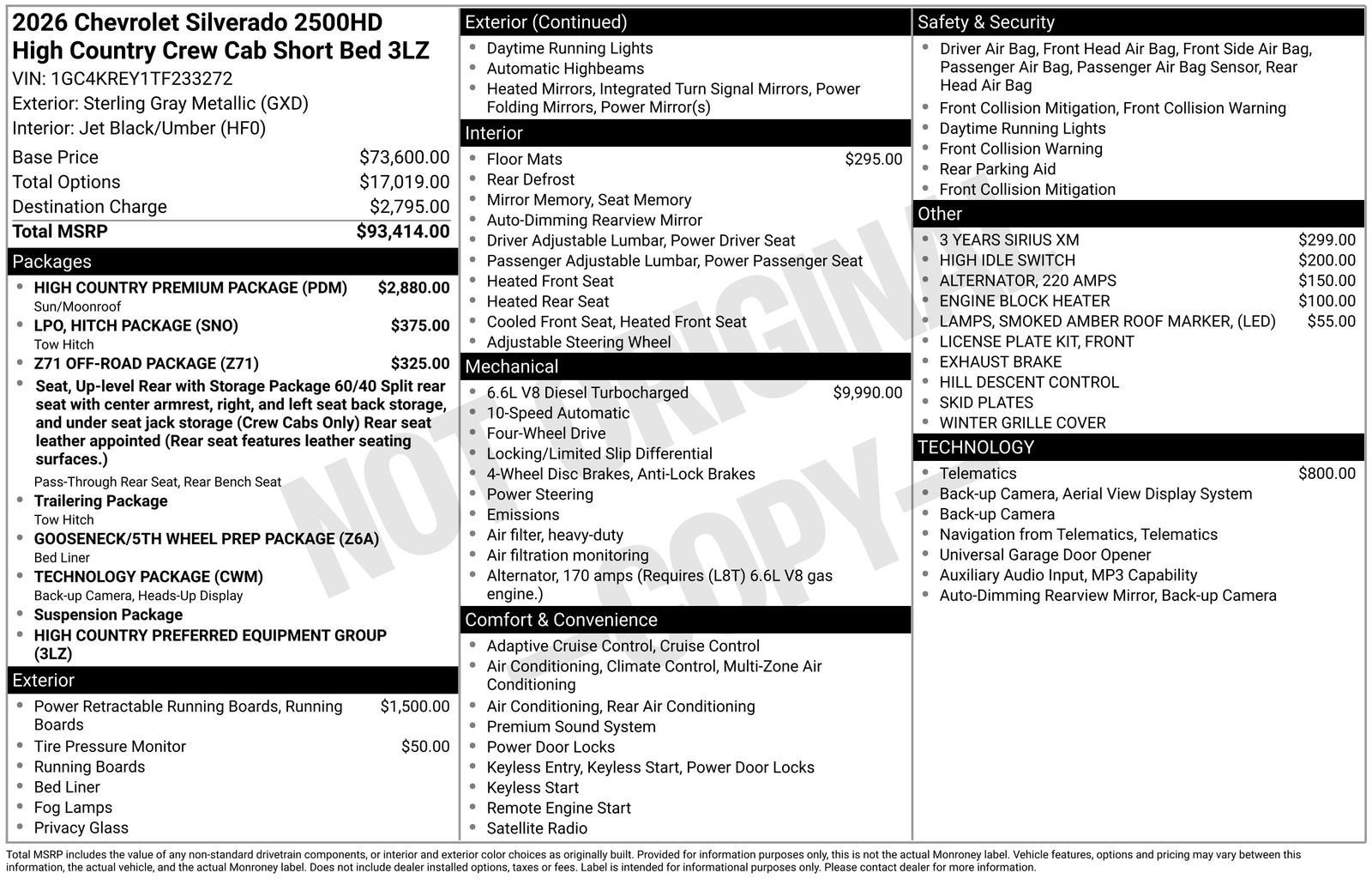 2026 Chevrolet Silverado 2500 HD High Country