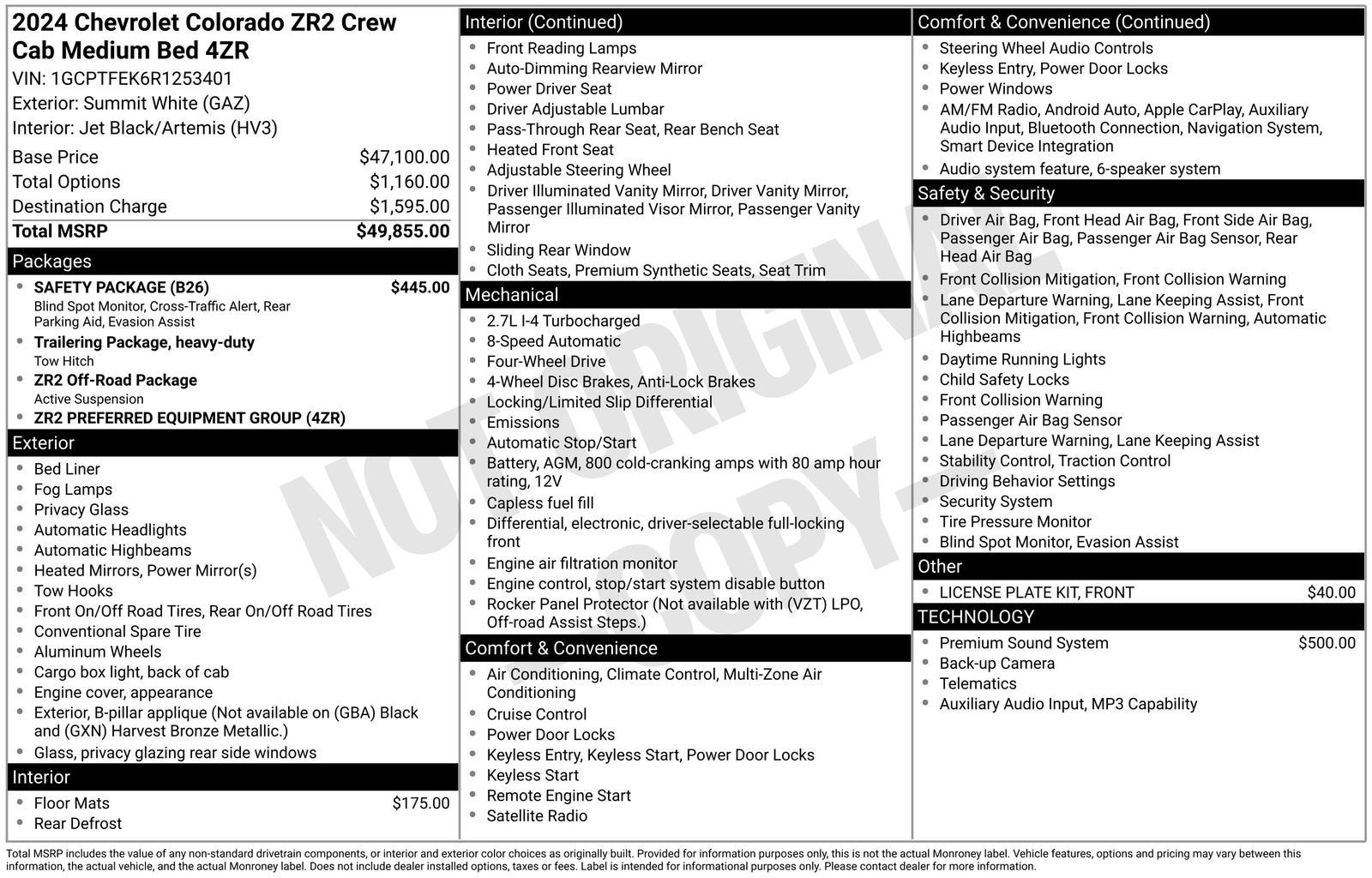 2024 Chevrolet Colorado ZR2