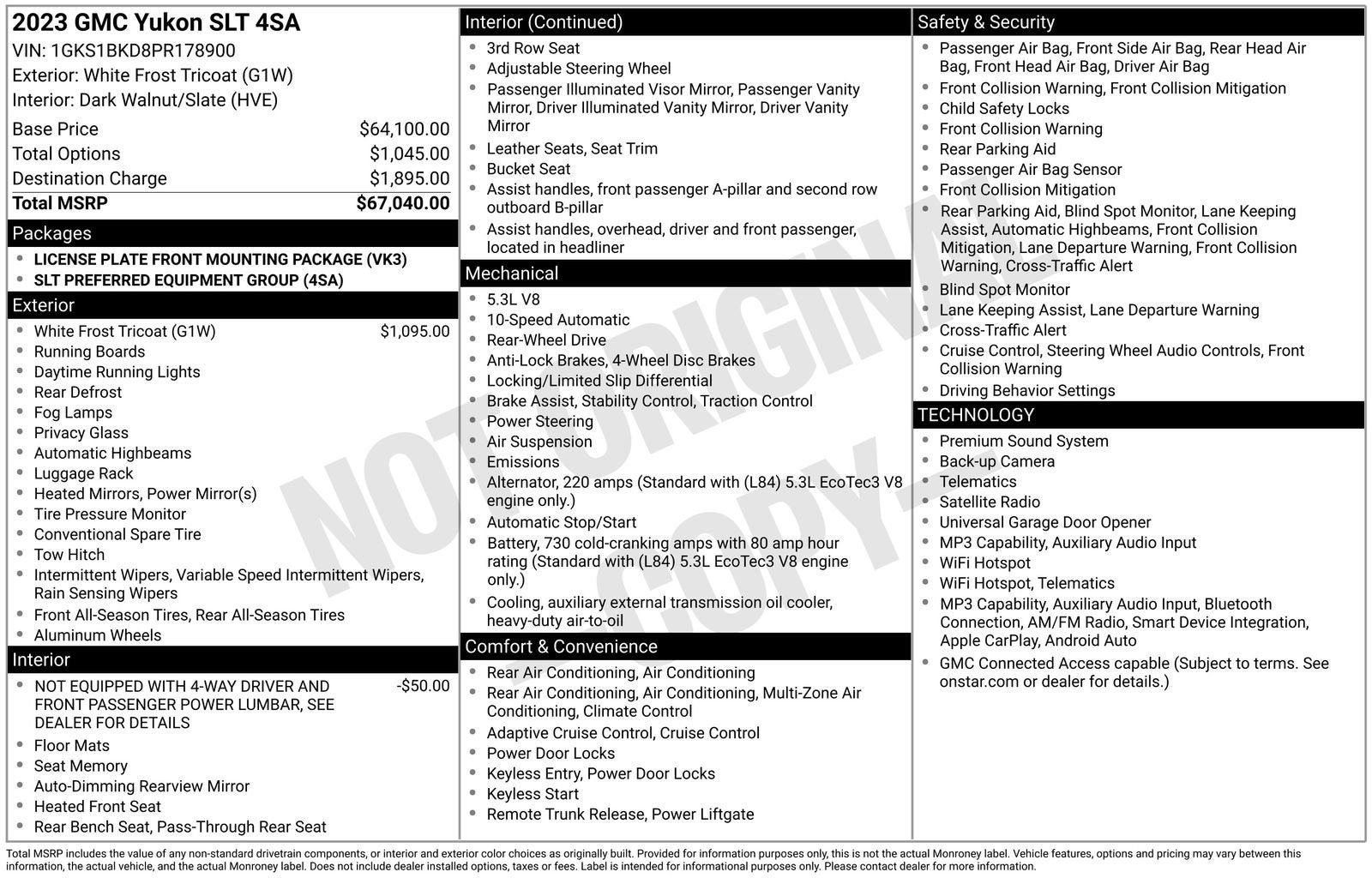 2023 GMC Yukon SLT