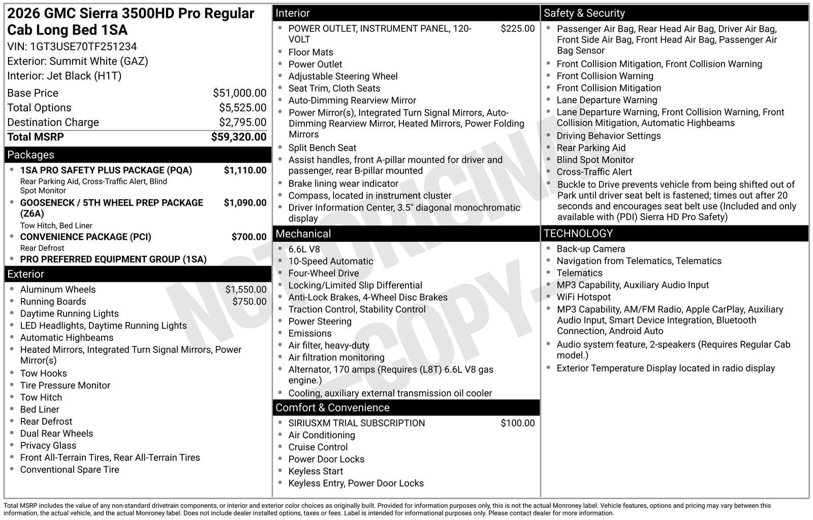2026 GMC Sierra 3500 HD Pro DRW