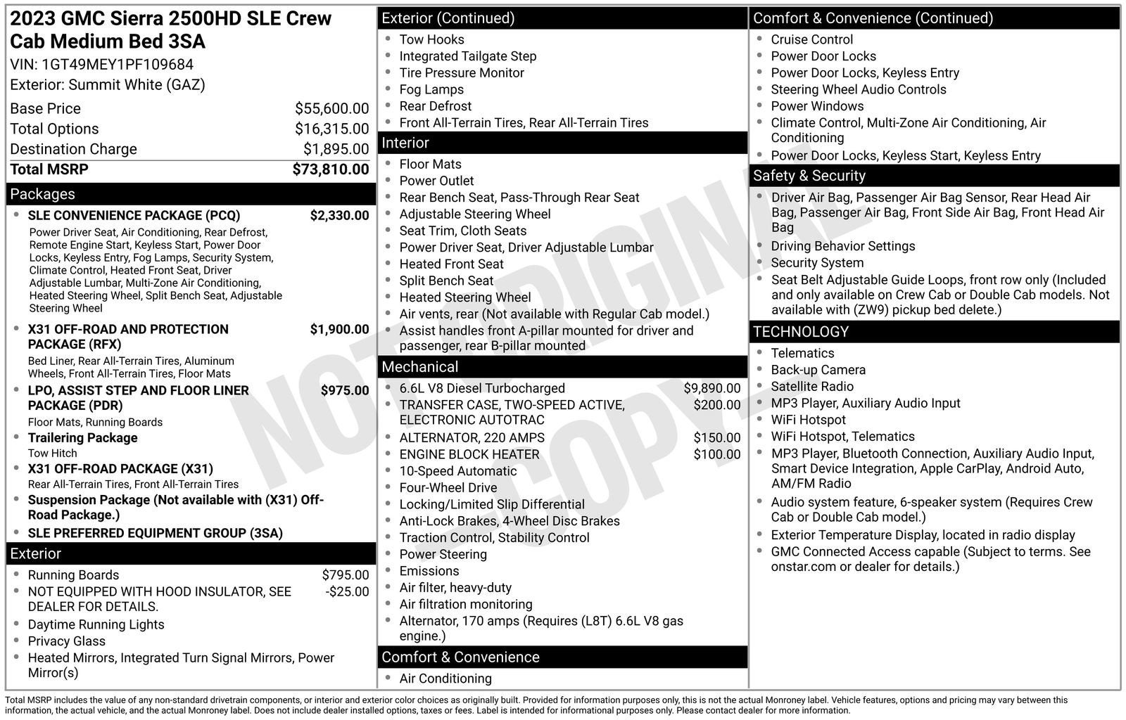 2023 GMC Sierra 2500 HD SLE