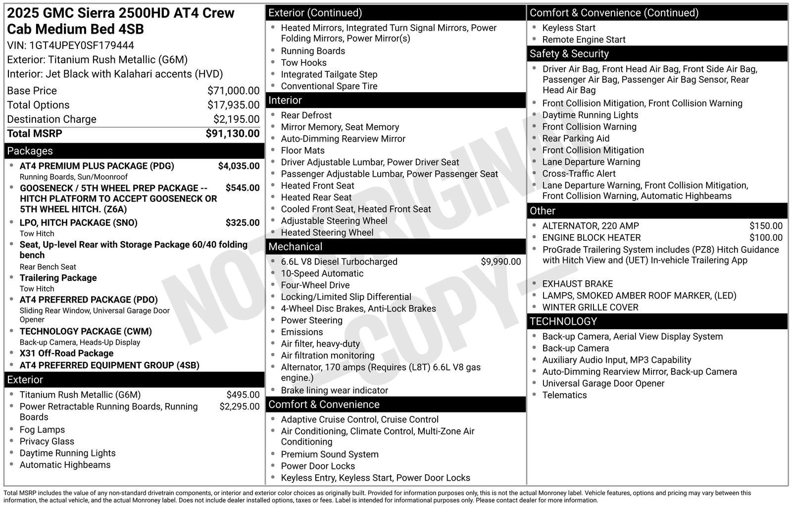 2025 GMC Sierra 2500 HD AT4