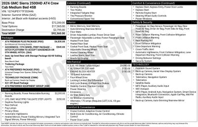 2026 GMC Sierra 2500 HD AT4