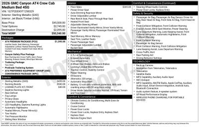 2026 GMC Canyon AT4