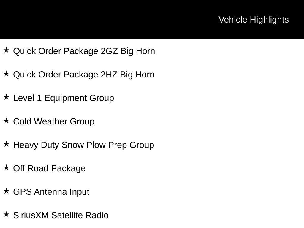 2024 RAM 2500 Big Horn
