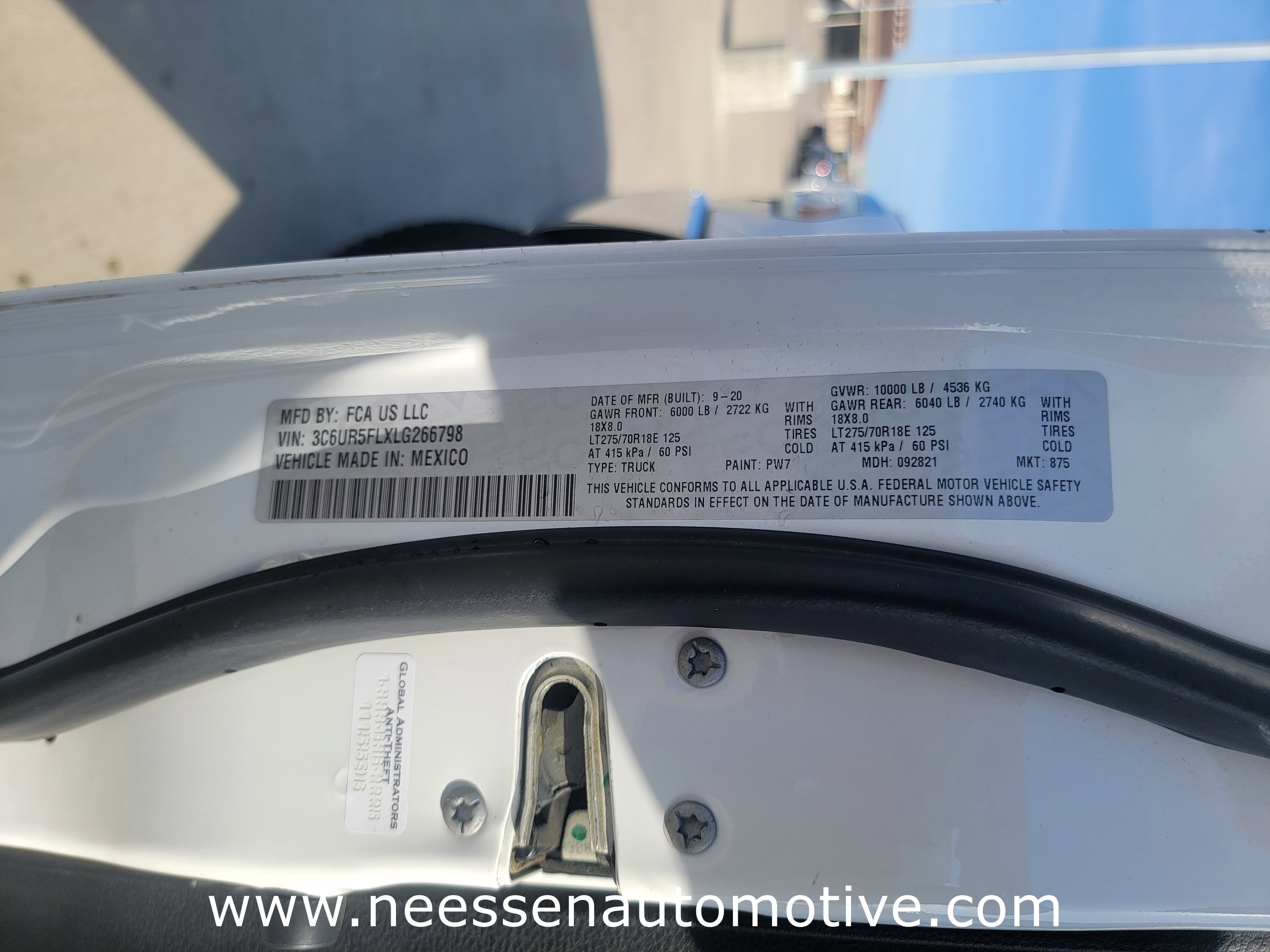 2020 RAM 2500 Laramie