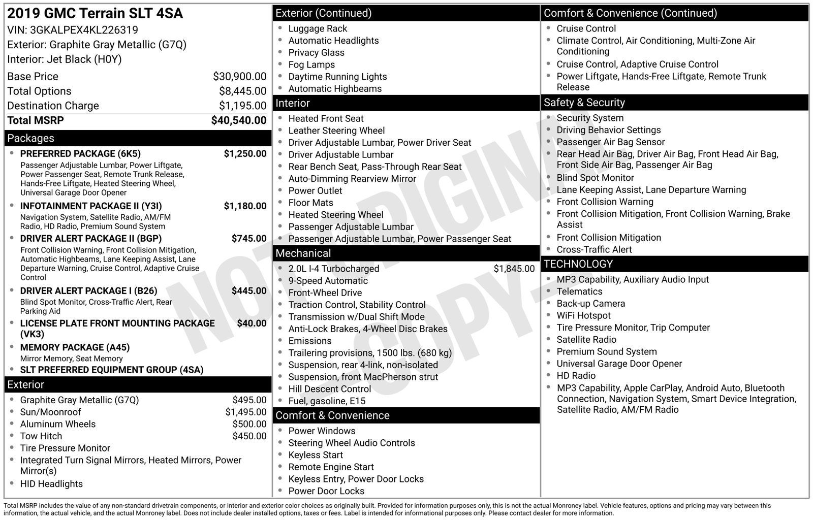 2019 GMC Terrain SLT