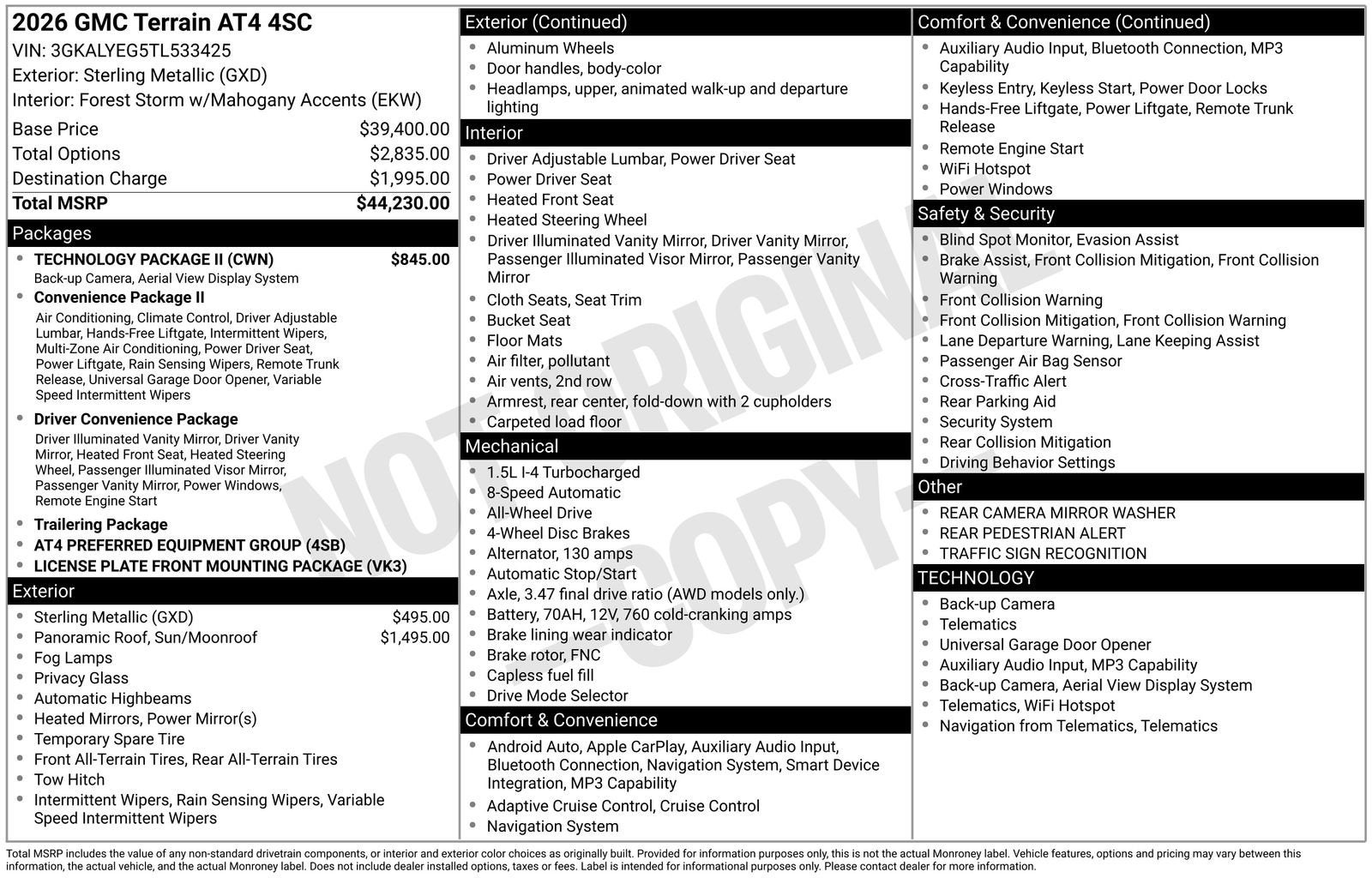 2026 GMC Terrain AT4