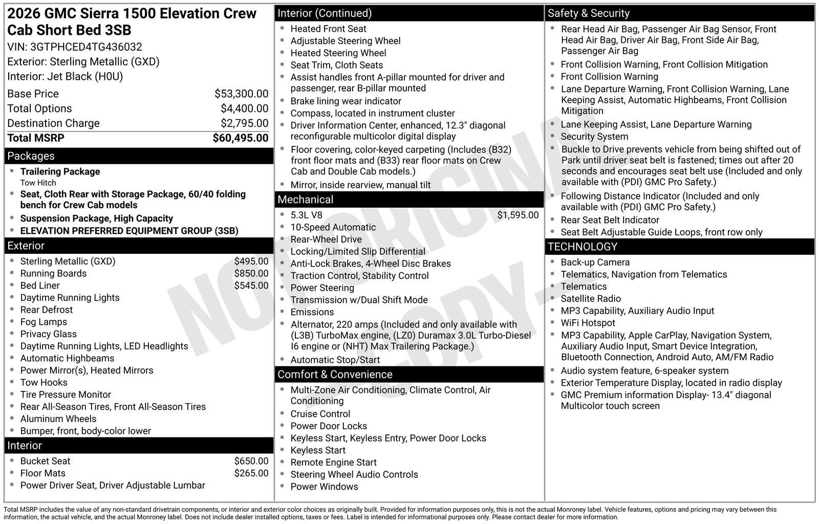2026 GMC Sierra 1500 Elevation