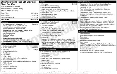 2026 GMC Sierra 1500 SLT