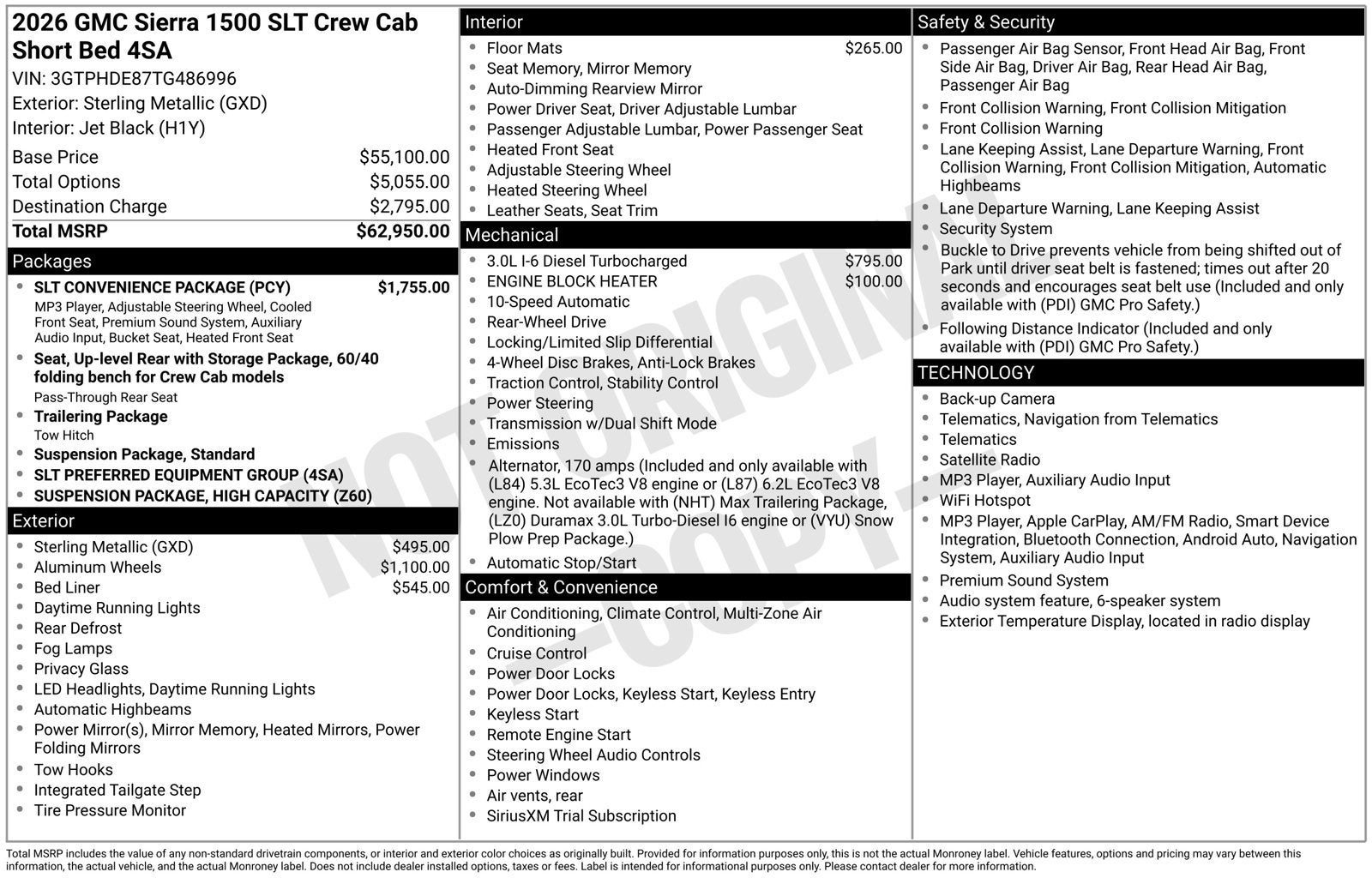 2026 GMC Sierra 1500 SLT