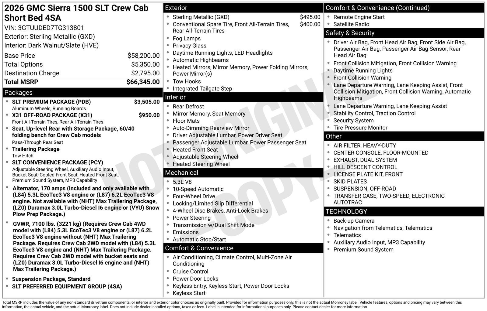 2026 GMC Sierra 1500 SLT