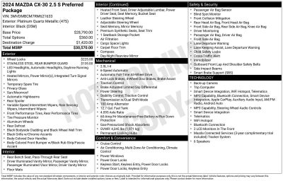 2024 Mazda Mazda CX-30 2.5 S Preferred Package