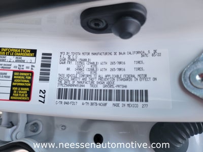 2022 Toyota Tacoma 4WD SR