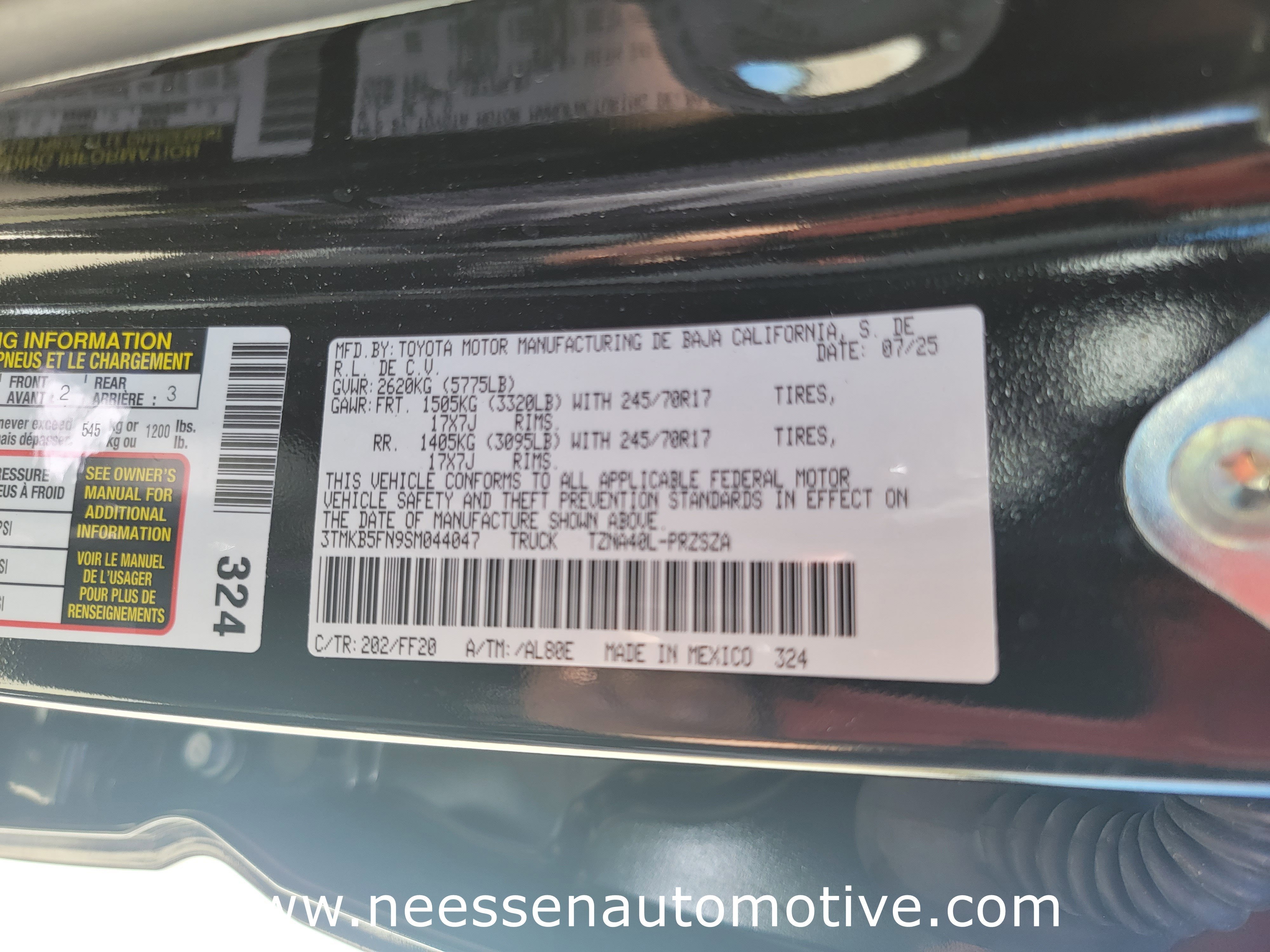 2025 Toyota Tacoma 2WD SR5