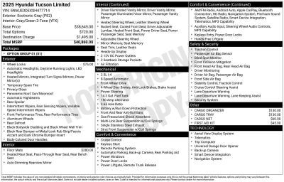 2025 Hyundai Tucson Limited