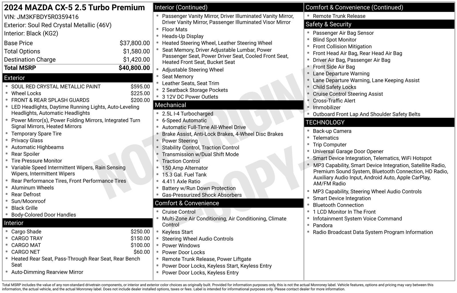 2024 Mazda Mazda CX-5 2.5 Turbo Premium Package
