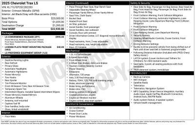 2025 Chevrolet Trax LS