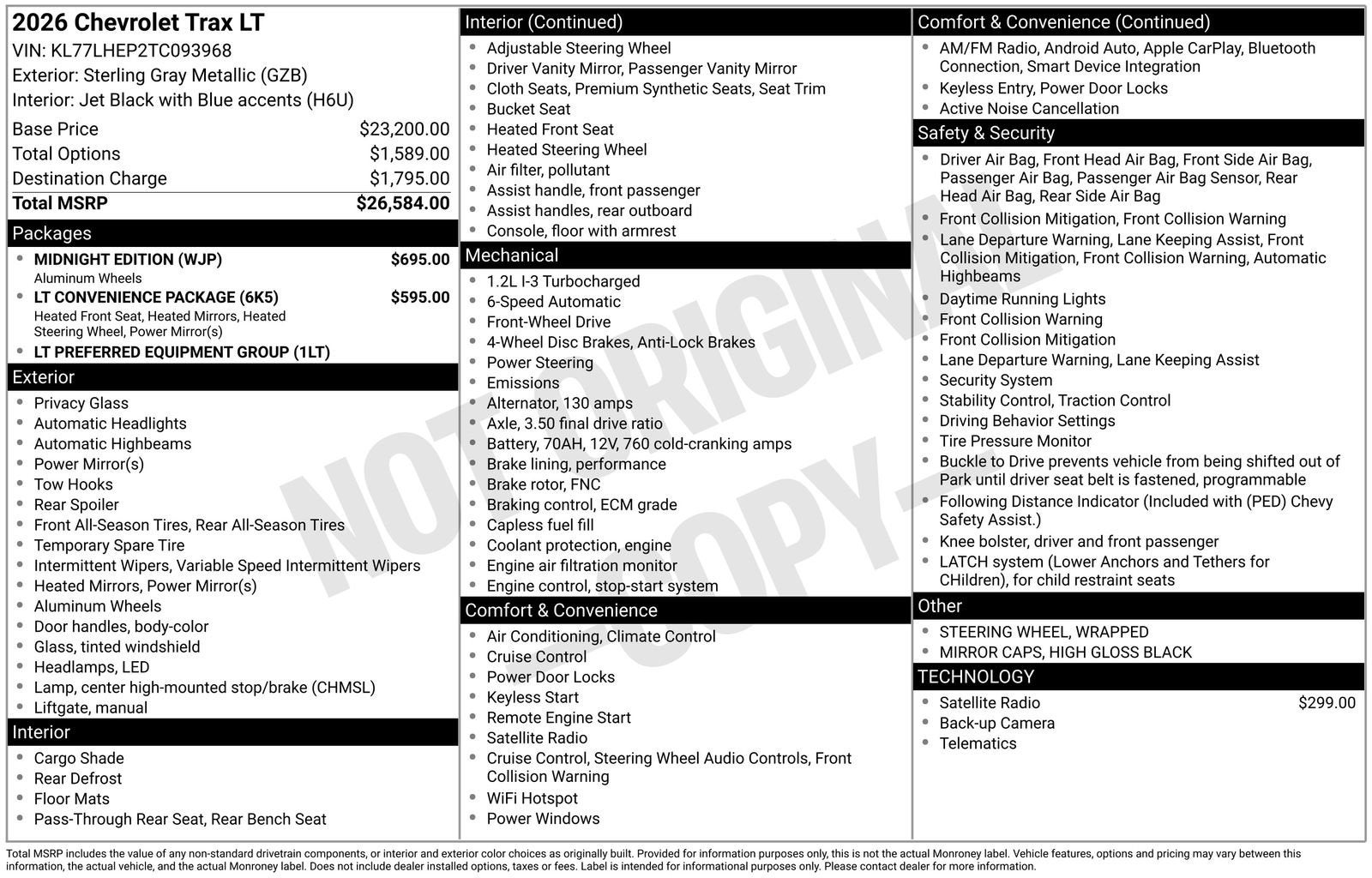 2026 Chevrolet Trax LT