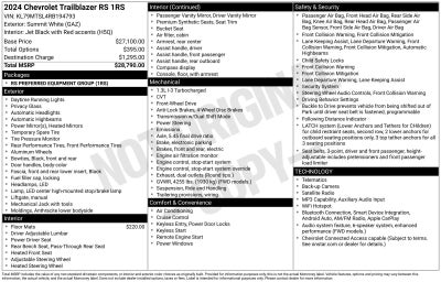2024 Chevrolet Trailblazer RS