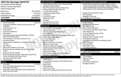 2023 Kia Sportage Hybrid EX