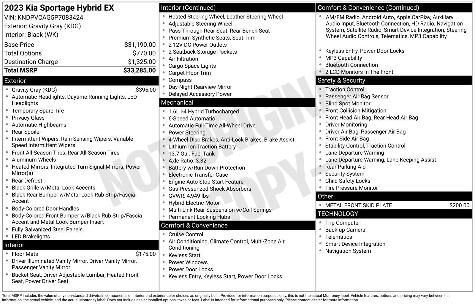 2023 Kia Sportage Hybrid EX
