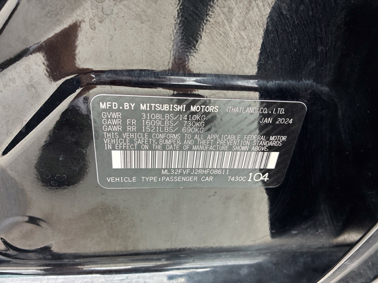 2024 Mitsubishi Mirage G4 SE